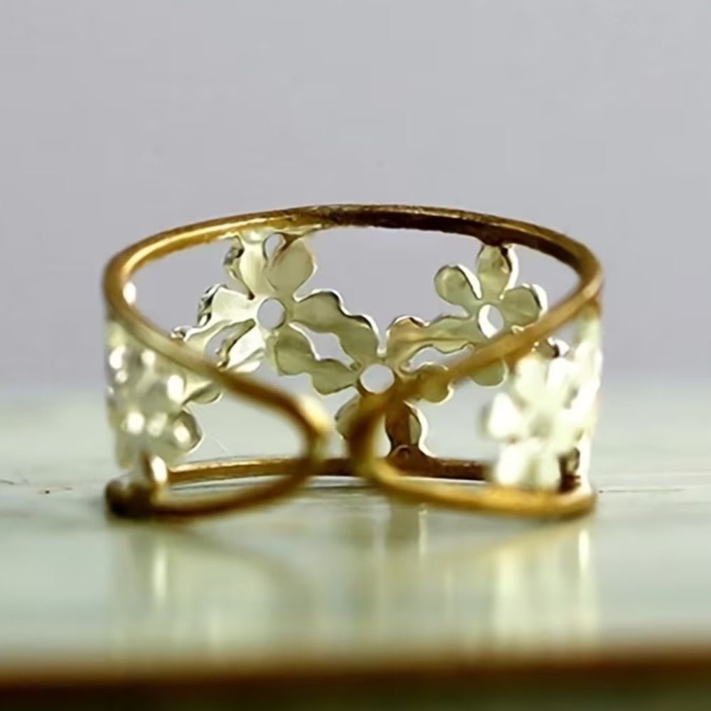 Boho flower Ring #2357 - Picture 2 of 6